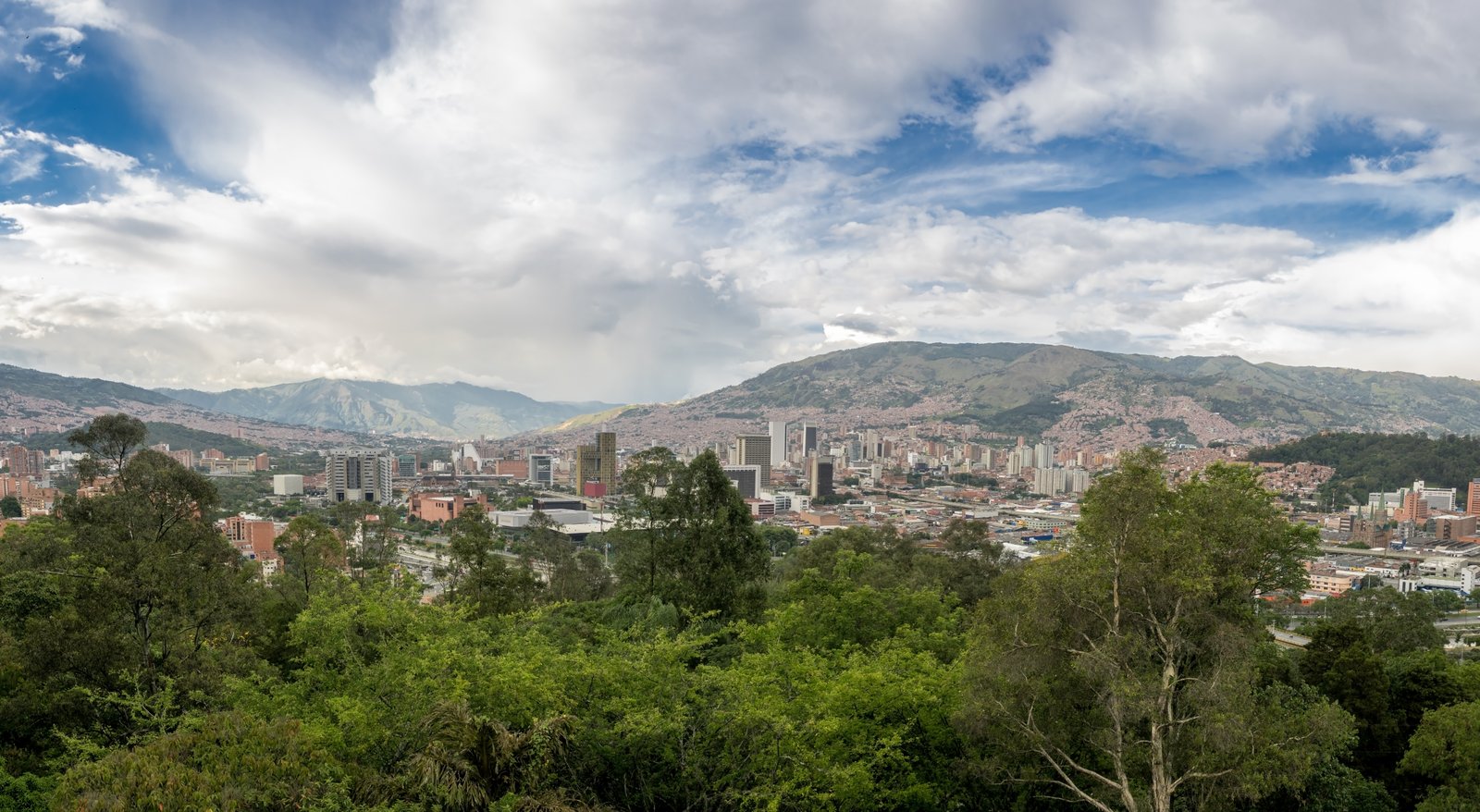 Vista panoramica de Medellin